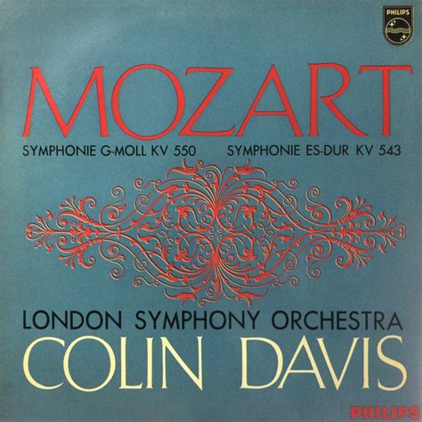 Mozart The London Symphony Orchestra Sir Colin Davis Symphonie G