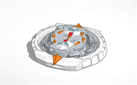 3d Design Bullseye Istros Beyblade Burst Quaddrive Template Tinkercad