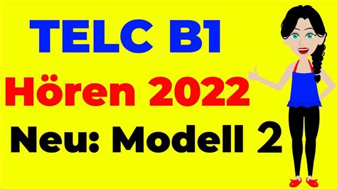 TELC B1 Hören 2022 DTZ Prüfung Hörverstehen Neu Modell 2 YouTube