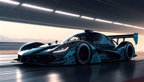 Very Fast Racing Car Illustration Silhouette Stock Illustration ...