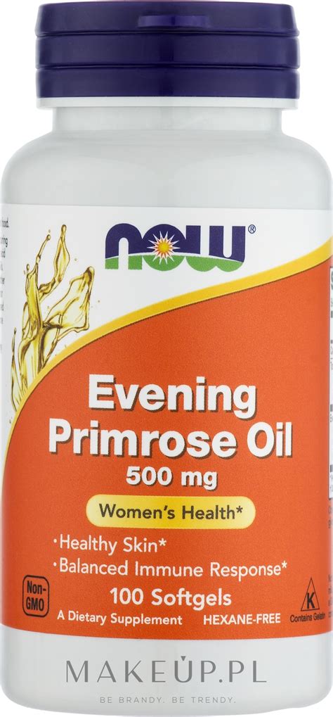 Now Foods Evening Primrose Oil Olej z wiesiołka w kapsułkach 500 mg