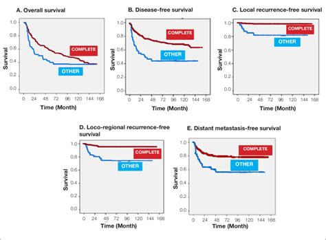 Kaplan Meier Curves Of Overall Survival A Disease Free Survival B Download Scientific