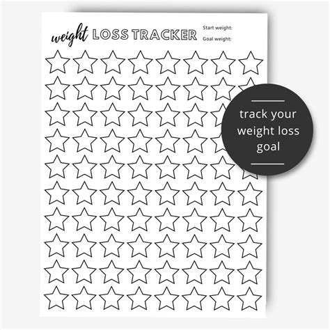 Printable Weight Loss Tracker Comprehensive And Motivational Fitness