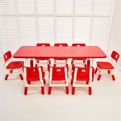 Rectangular Table For Ten People With Fireproof Board Plastic Lifting