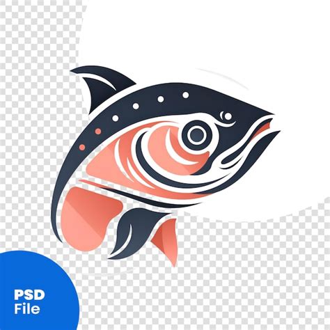 Plantilla De Dise O De Logotipo De Pescado De Salm N Icono De Mariscos