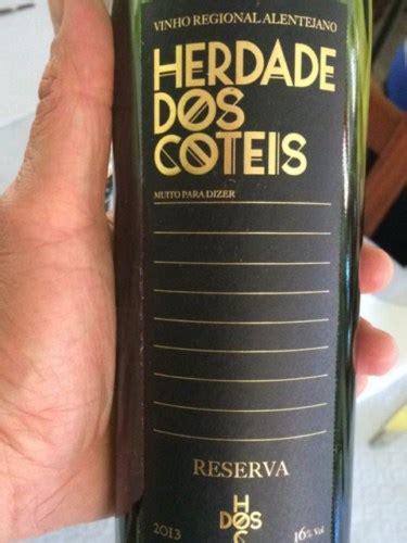 2013 Herdade Dos Coteis Reserva Vivino US