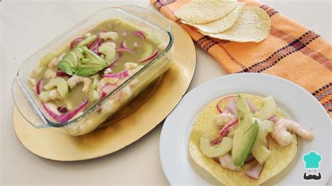 Aguachile Verde De Camarón Receta MÉxicana