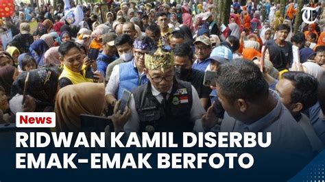 Bogor Hari Ini Ridwan Kamil Diserbu Emak Emak Berfoto Saat Meresmikan