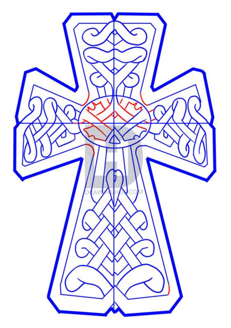 Celtic Cross Line Drawing Free Download On Clipartmag