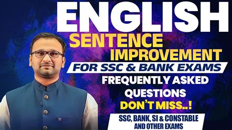 Sentence Improvement Most Important English Grammar For Ssc Bank