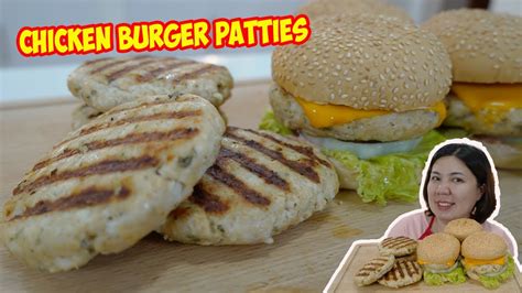 Chicken Burger Patty Recipe YouTube