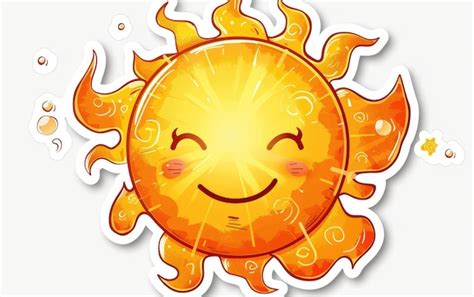Premium Photo Smile In The Sun Sticker Bliss