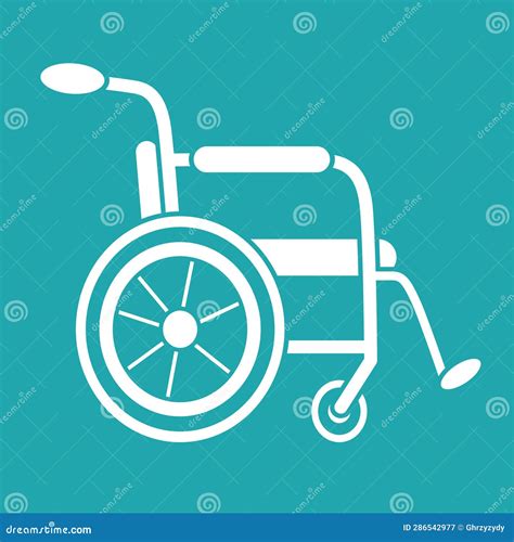 Rehabilitation Wheelchair Icon Stock Vector Illustration Of Sign