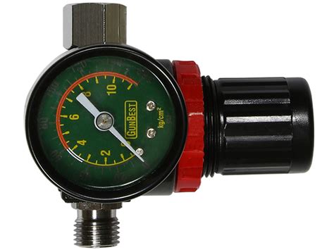 Редуктор с манометром для компрессора 1/4″ Intertool купить в E-1