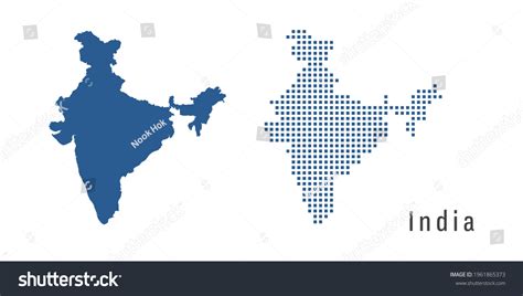 Couple Set Blue Map India Stock Vector (Royalty Free) 1961865373 ...