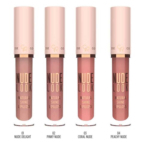 Golden Rose Nude Look Natural Shine Lipgloss 02 Pinky Nude 4 5ml