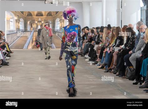 New York United States 09th Feb 2024 A Model Walks The Runway At