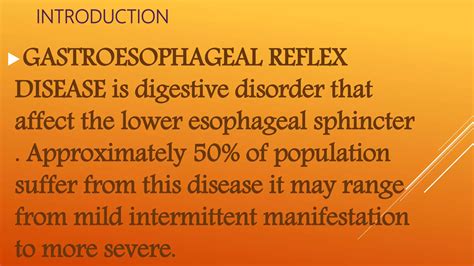 Gastroesophageal Reflux Disease Gerd Ppt