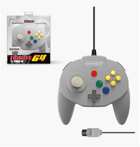 Tribute64 For N64 - Nintendo 64 Switch Controller, HD Png Download ...