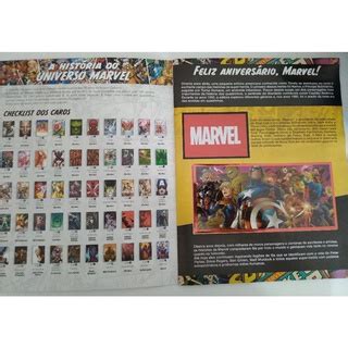 Álbum De Figurinhas Marvel 80 Anos Completo Shopee Brasil