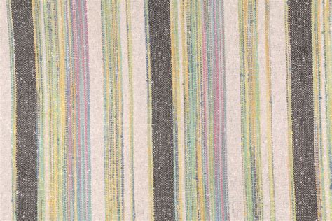 Onyx Age Dunda Stripe Woven Silk Stripe Drapery Fabric In Confetti