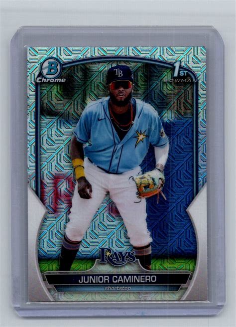 2023 Bowman Chrome Junior Caminero Tampa Bay Rays BCP 61 Mega Box Mojo