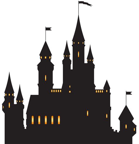 Cinderella Castle Silhouette Vector At Collection Of