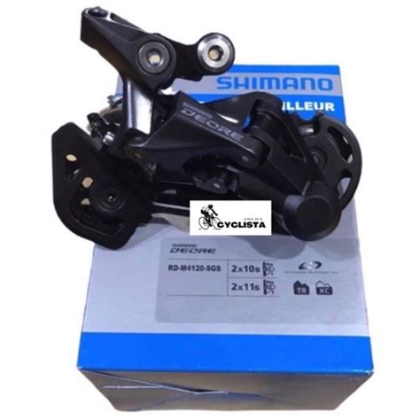 Shimano Deore Rd M4120 Sgs 2x102x11 Speed Rear Derailleur Shopee