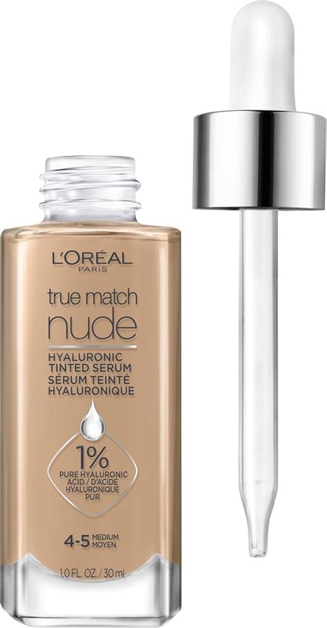 LOréal Paris True Match Nude Hyaluronic Tinted Serum Tinted Face Serum with Hyaluronic Acid