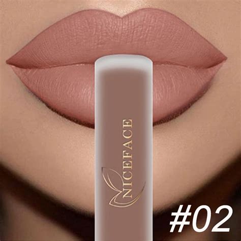 NICEFACE L Pices Labiales L Quidos Nude Brillo De Labios Mate De