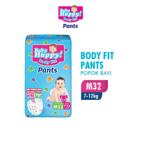 Jual BABY HAPPY Pants Popok Bayi Celana M 32 Popok Sekali Pakai