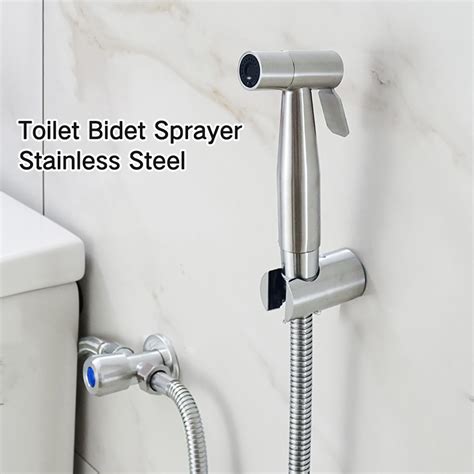 Stainless Steel Toilet Bidet Sprayer Set Bathroom Handheld Bidet Toilet