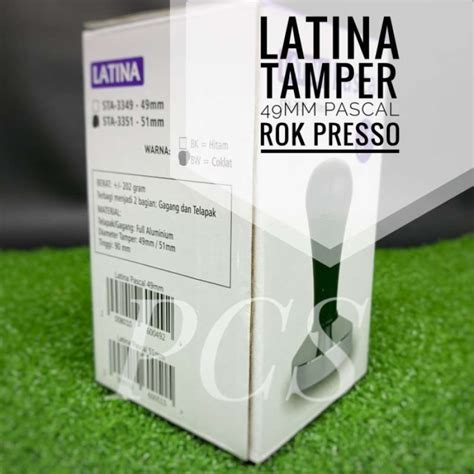 Promo Latina Pascal Tamper 49mm Rok Presso Espresso Mesin Kopi Barista