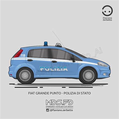 KombiT1 Fiat Grande Punto Polizia Di Stato Polizia Auto Della Polizia