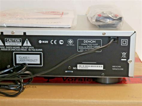 Denon DCD 520AE High End CD Player Silver WMA MP3 Original Packaging