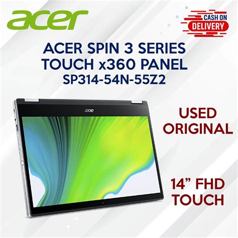 Used Panel Screen Replacement Acer Spin 3 Series Sp314 54n 55z3 14 Inch