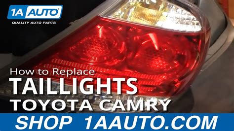 How To Replace Tail Lights 05 06 Toyota Camry Youtube