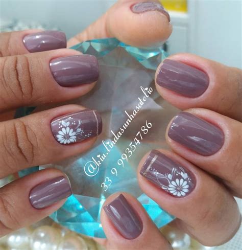 Unhas Decoradas Francesinhas E Esmalte Nude Maravilhosas