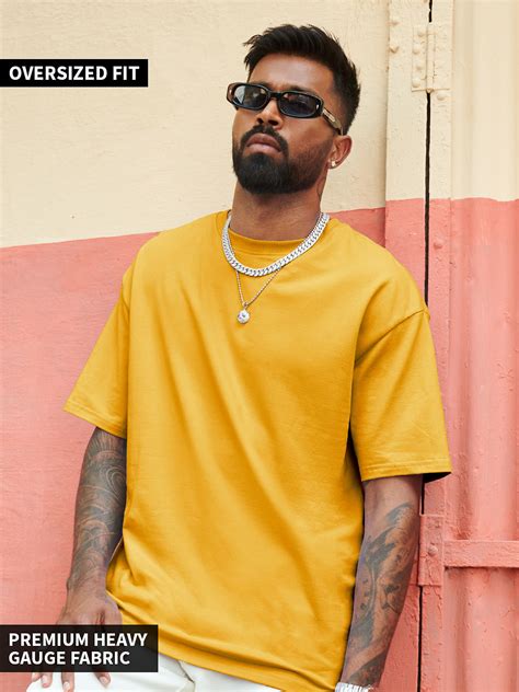 Buy Solids Simpsons Yellow Oversized T Shirts Online