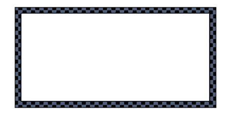Clipart Border Dark Blue Black Checkered 4x2