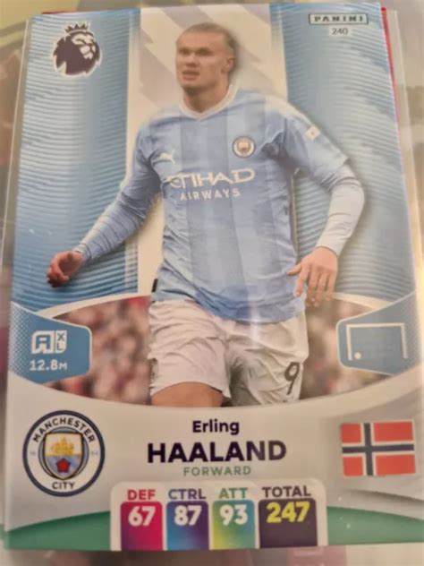 Erling Haaland Manchester City Panini Adrenalyn Xl Karte