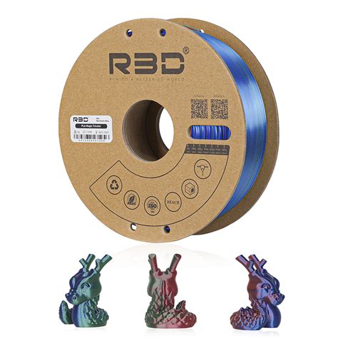 PLA Magic Silk Tri Color R3D Filament2Print