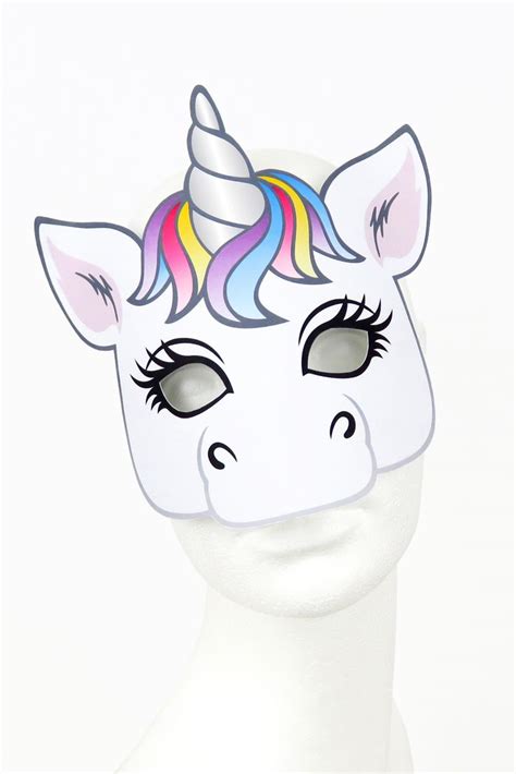 Einhorn Maske Zum Ausmalen Einhorn Maske Druckvorlage Exchrisnge