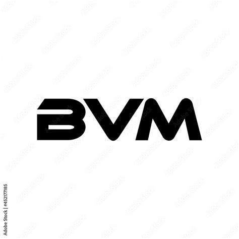 Bvm Letter Logo Design With White Background In Illustrator Vector