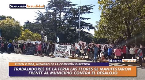 Trabajadores De La Feria Las Flores Se Manifestaron Frente Al Municipio