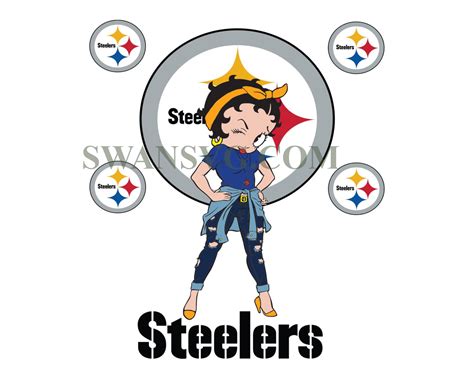 Pittsburgh Steelers Betty Boop Svg Swansvg