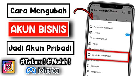 Cara Mengubah Akun Bisnis Ke Akun Pribadi Instagram Meta Terbaru