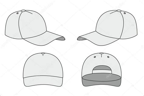 Cap Template Stock Vector Chasiks