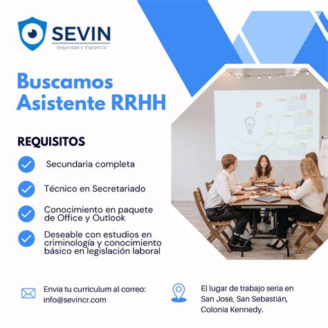 Nueva Vacante Asistente De Recursos Humanos Sevin