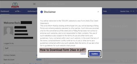 How To Form 26as Download Pdf?